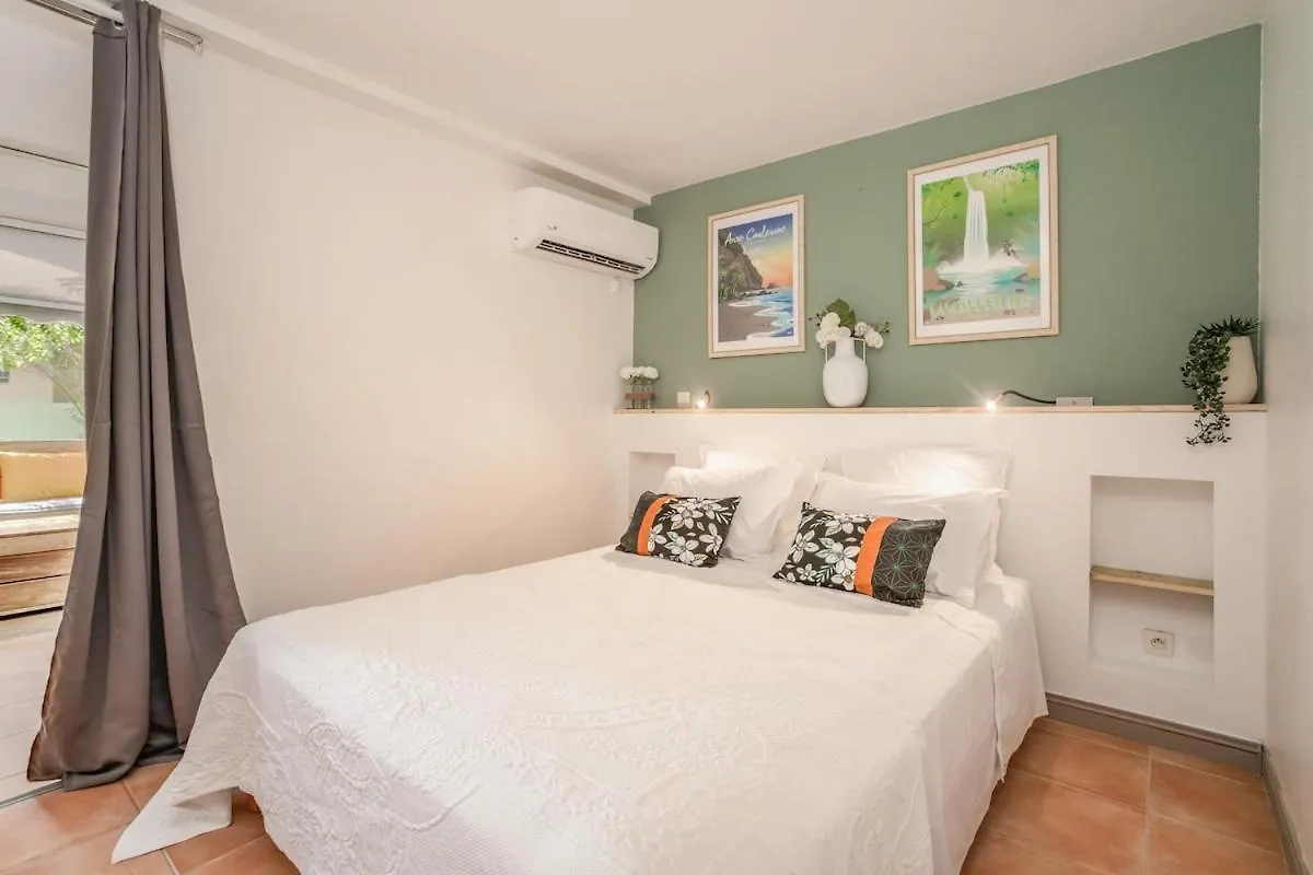 公寓 Plage 2 Min A Pied Terrasse Piscine 圣安娜 马提尼克