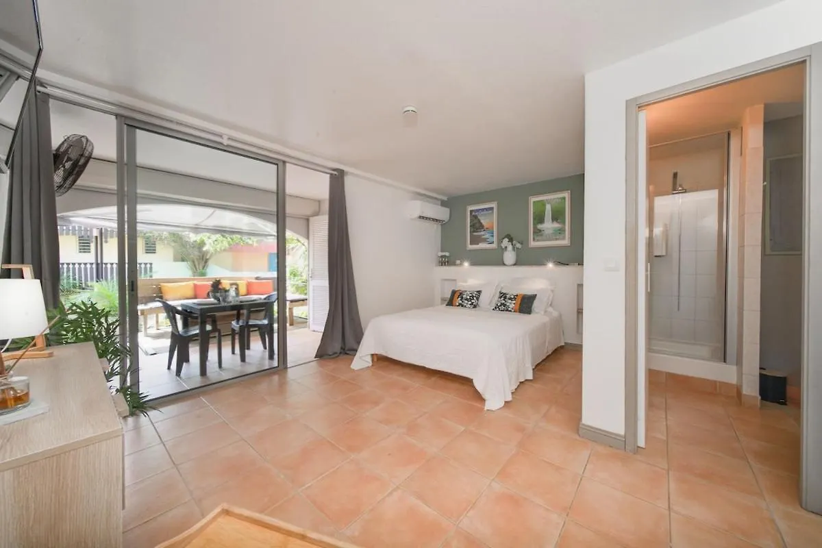 公寓 Plage 2 Min A Pied Terrasse Piscine 圣安娜 马提尼克