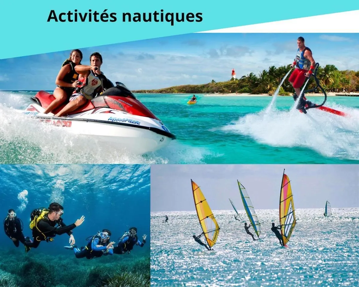 公寓 Plage 2 Min A Pied Terrasse Piscine 圣安娜 马提尼克